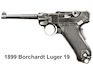 1899 Borchardt Luger 19, left side
