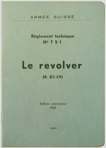 Swiss 82-29 revolver manual, ed 1944