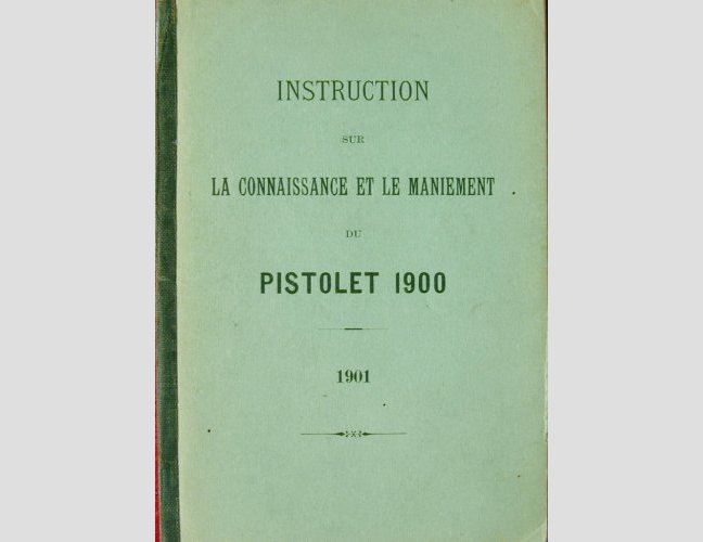 1900 Swiss Ord. French language Luger manual