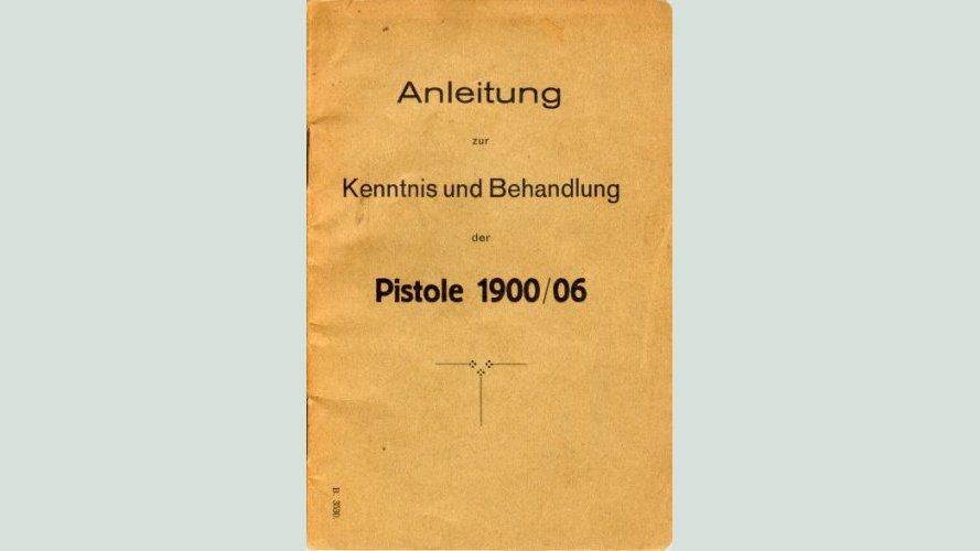 M1906 Swiss Ord. German language Luger manual