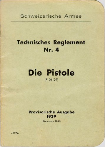 1939 Swiss Ord. owner's (P06/29) manual